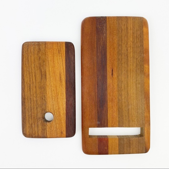 Hand Crafted Mixed Wood Phone/Tablet Stand - Picture 3 of 14